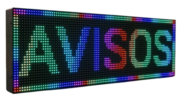 Panel led con WIFI P10 RGB de 1m*20cm