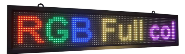 Panel led con WIFI P5 RGB de 1m*20cm