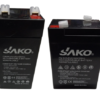 Baterias secas recargables SAKO de 6V a 4A o 4.5A