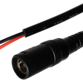 JACK 2.1 MM C/CABLES, 24.5CM