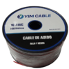 Cables de audio rojo y negro 2x14, 2x16