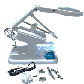 Porta Cautin con 2 lupas DM 7.30CM, 3CM