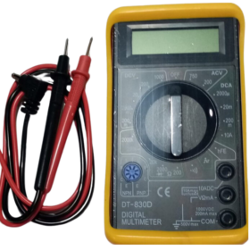 Multitester 830D con capucha, medidor transisto