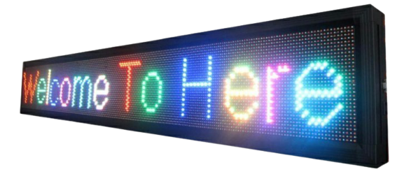 Panel led con WIFI de 2m*40cm RGB (P10 y P5)