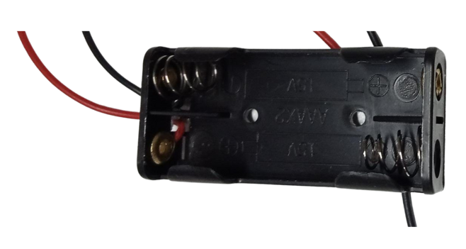 Portapilas de 2 pilas "AAA" de 1.5V