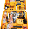 Set de herramientas de 94 piezas con taladro electrico recargable