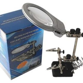 Porta Cautín con Lupa LED DIAM: 8.5