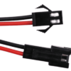 CONECTOR CON CABLES 2 PINES M-H DE 10 CM