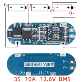 MÓDULO BALANCEADOR CARGA 3 BATERIAS,10A (arduino)