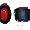 SWITCH OVALADO ON-OFF 2 PINES, RED