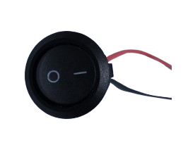 SWITCH REDONDO C/CABLE, BLACK 13CM, DM 2.3CM