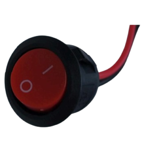 SWITCH REDONDO C/CABLE, RED 13CM
