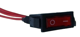 SWITCH ROCKER C/CABLE, 3 CABLES, 14CM