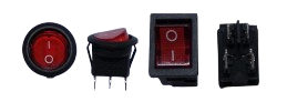 SWITCH ROCKER ROJO ONOFF 3PIN IRS-101-8C