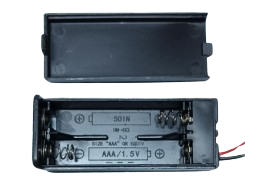 PORTA PILA AAA*2, CON TAPA