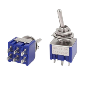 SWITCH CODILLO MINI ONOFF, 6 PIN, 6A-125VAC