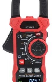 PINZA AMPERIMÉTRICA HT 208D, AC/DC MIDE T°